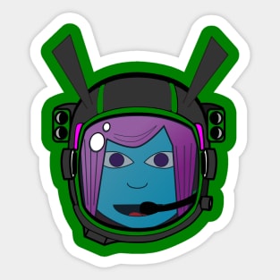 alien astronaut Sticker